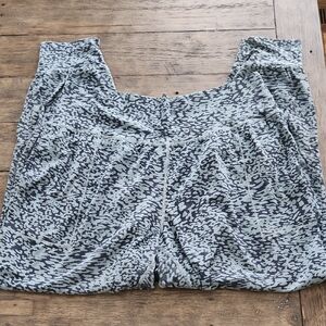 Athleta Salutation Joggers Teal And Black Cheetah Print